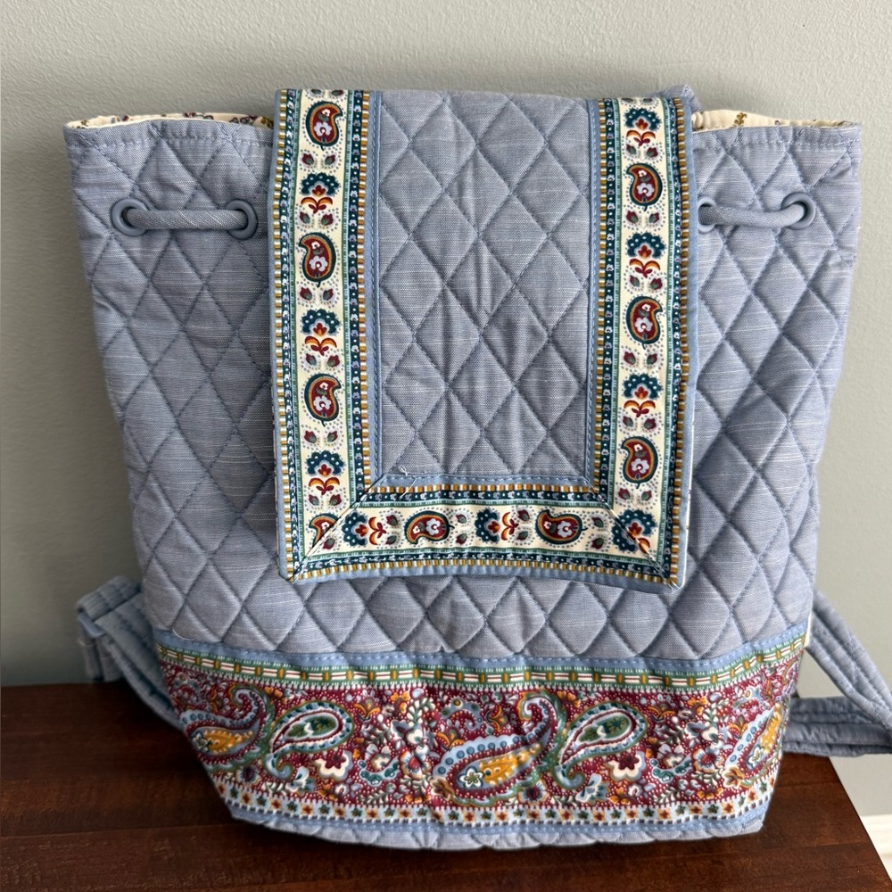 VERA BRADLEY Original Drawstring Chambray Backpack